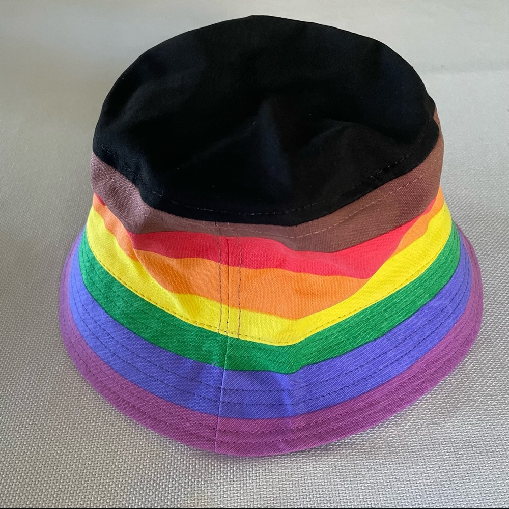 The Phluid Project Rainbow Bucket Hat One Size Poly/Cotton Gender-Free